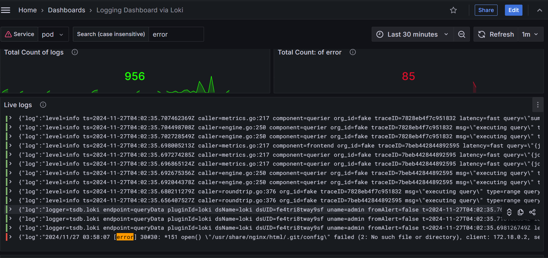 loki log aggregation